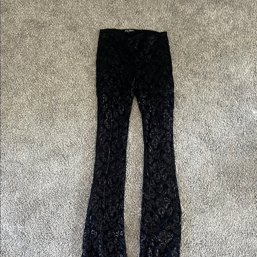 Betsey Johnson Vintage Black Lace Camisole & Pant Outfit - Picture 8 of 11